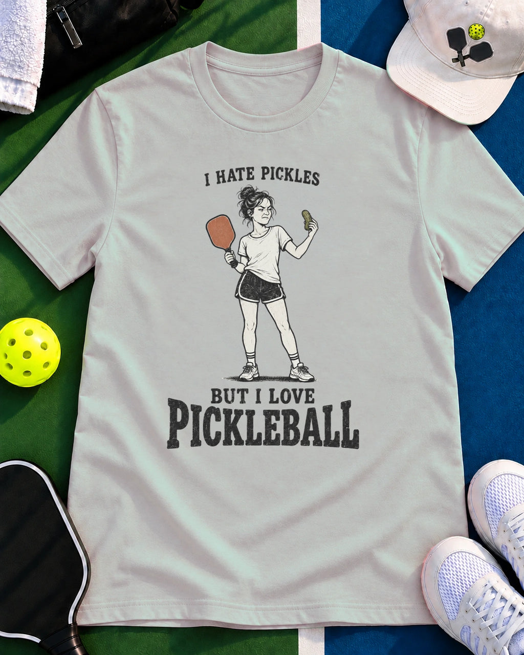 I Hate Pickles But I Love Pickleball T-Shirt