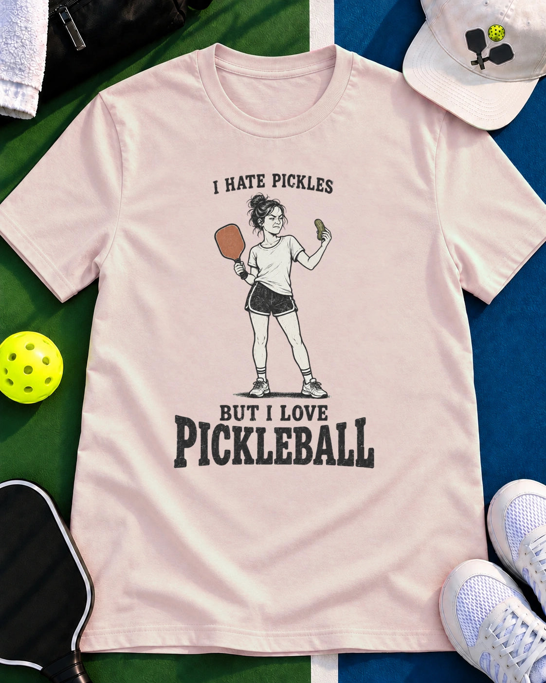 I Hate Pickles But I Love Pickleball T-Shirt