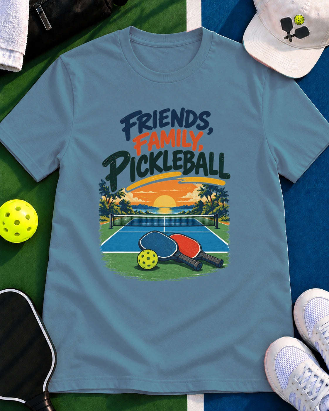 Friends, Family, Pickleball T-Shirt